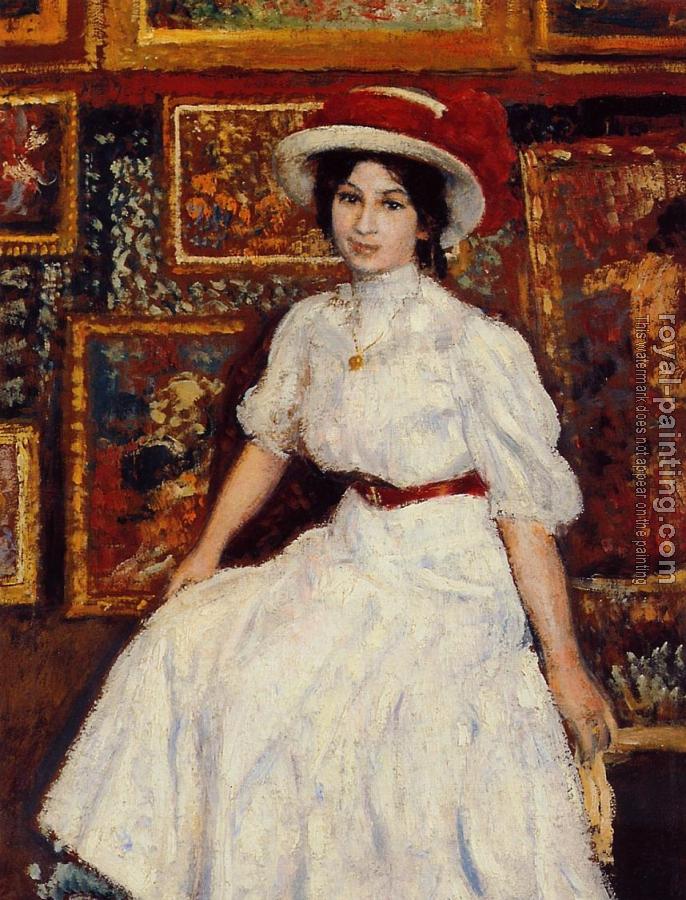 Georges Lemmen : Young Girl in White